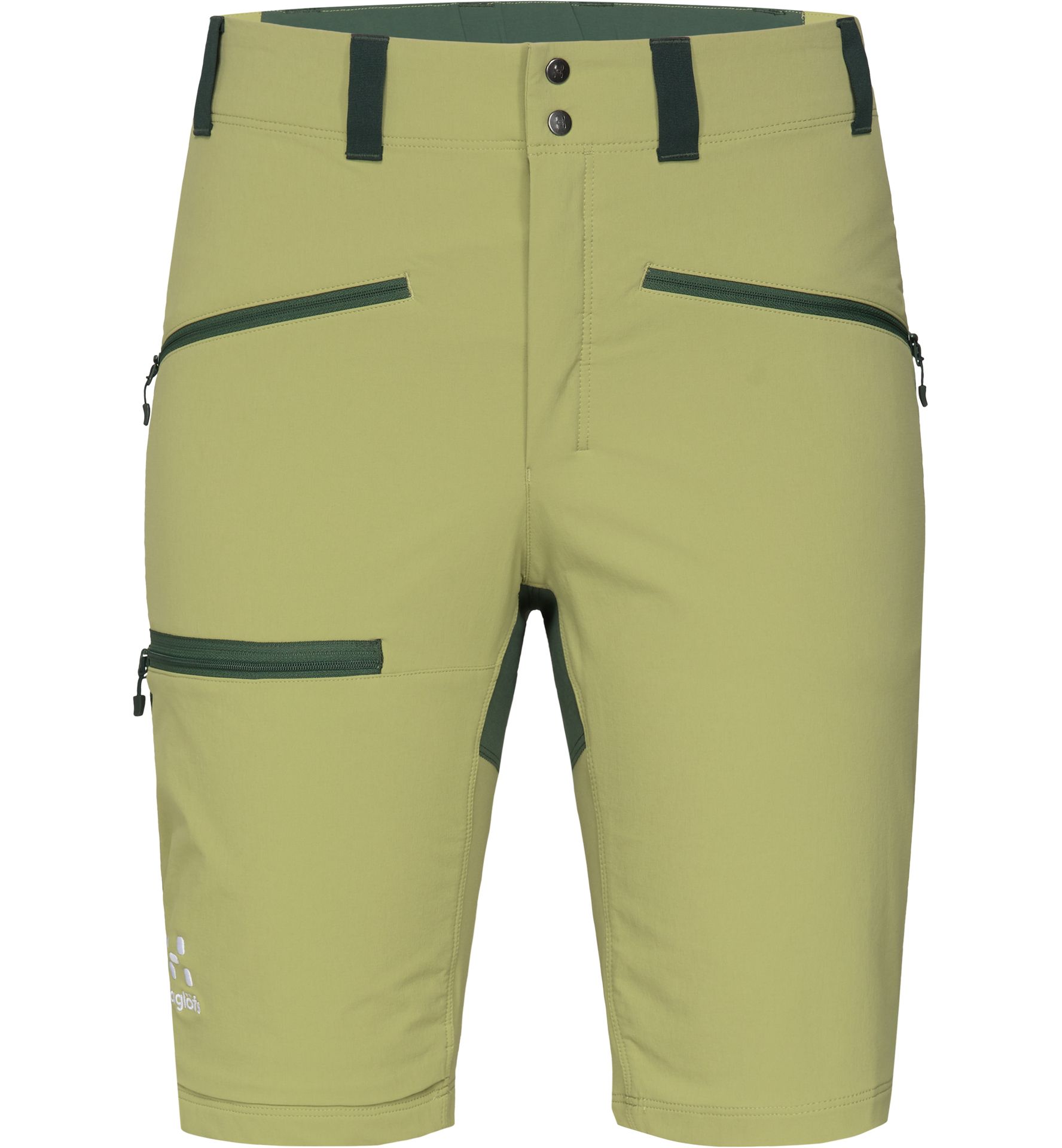 Mid Slim Shorts Women Thyme Green/Fjell Green