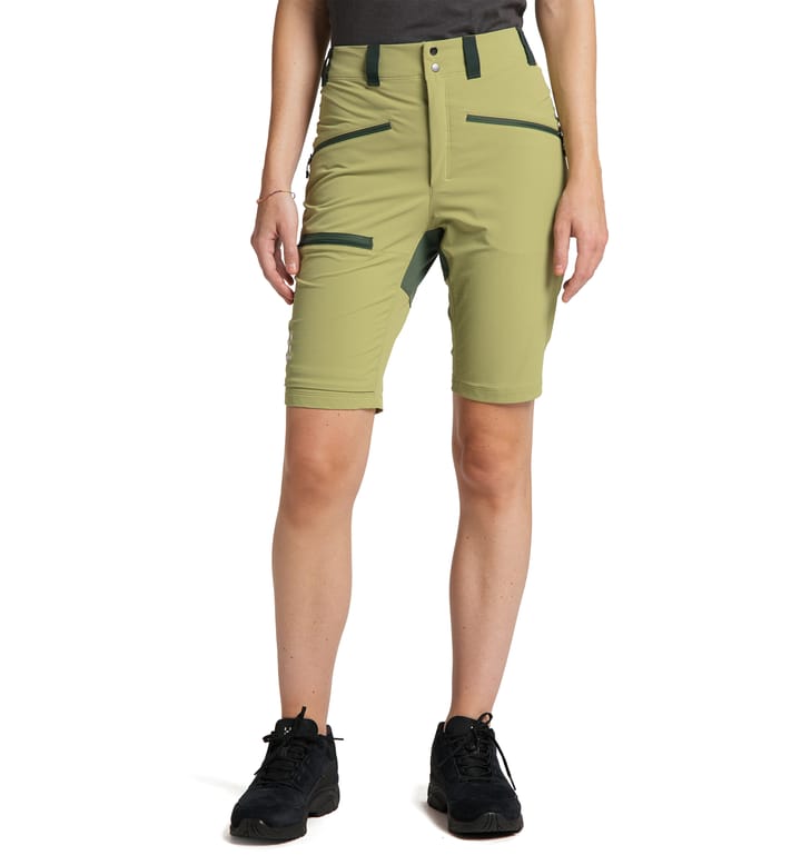 Mid Slim Shorts Women Thyme Green/Fjell Green
