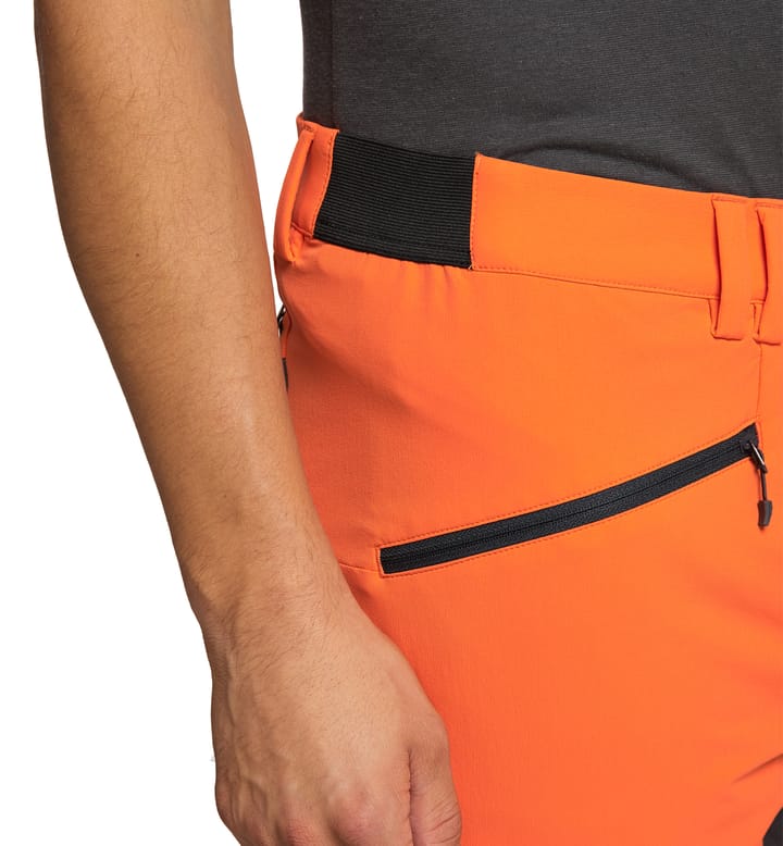 Rugged Slim Pant Men Flame Orange/True Black