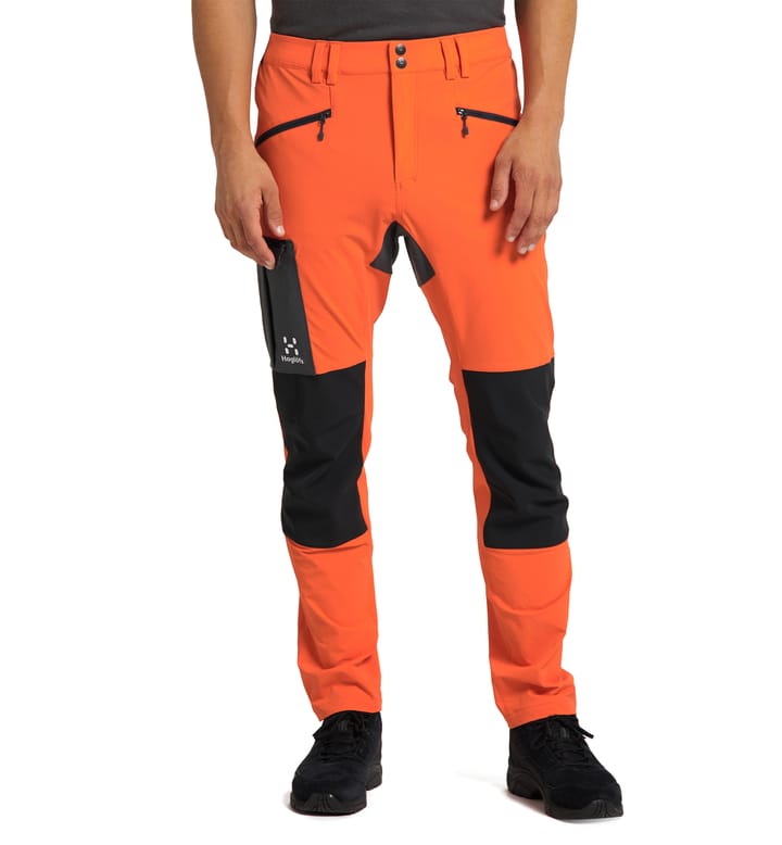 Rugged Slim Pant Men Flame Orange/True Black