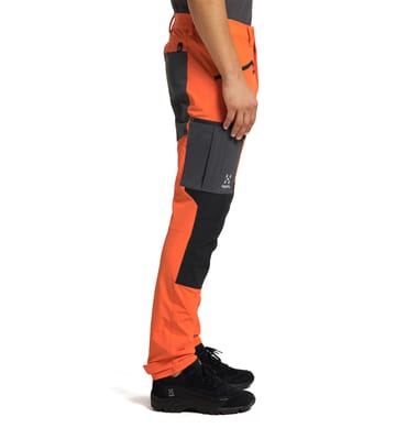 Rugged Slim Pant Men Flame Orange/True Black