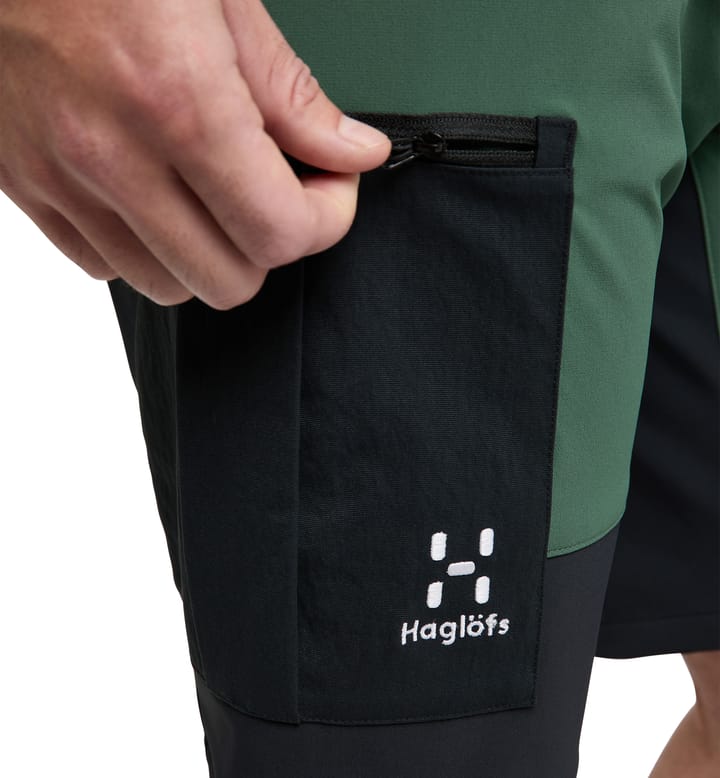 Rugged Slim Shorts Men Fjell Green/True Black