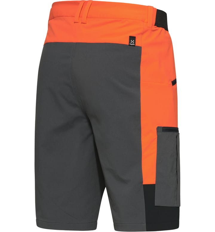 Rugged Slim Shorts Men Flame Orange/True Black