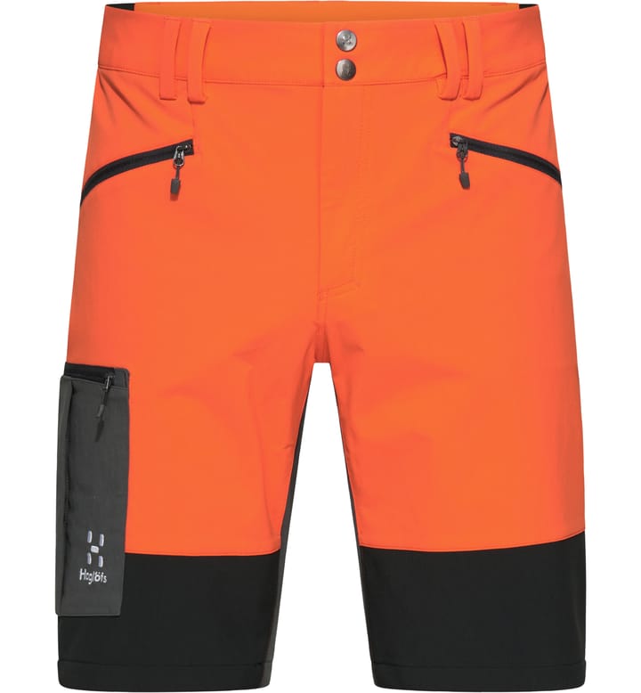 Rugged Slim Shorts Men Flame Orange/True Black