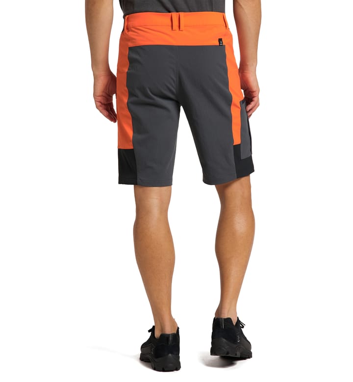 Rugged Slim Shorts Men Flame Orange/True Black