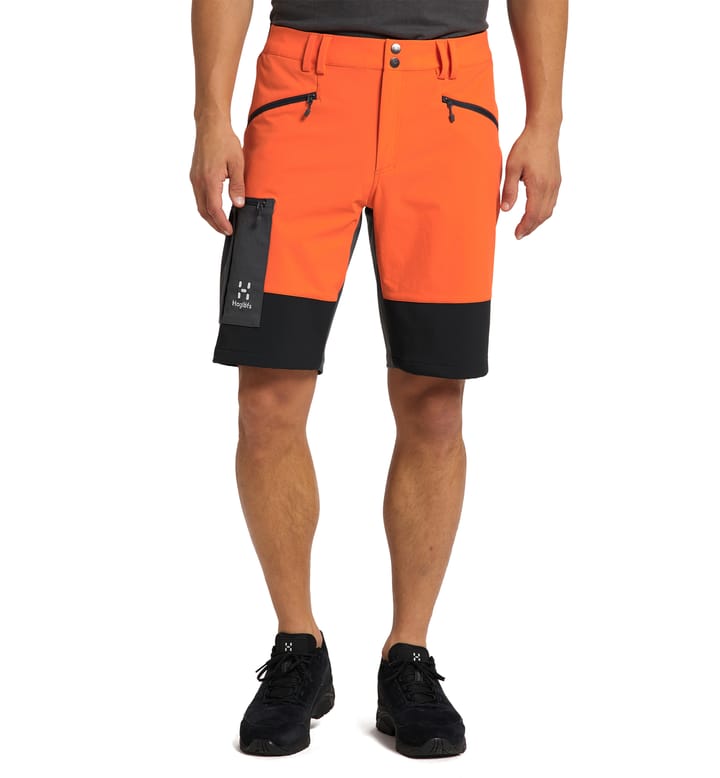 Rugged Slim Shorts Men Flame Orange/True Black