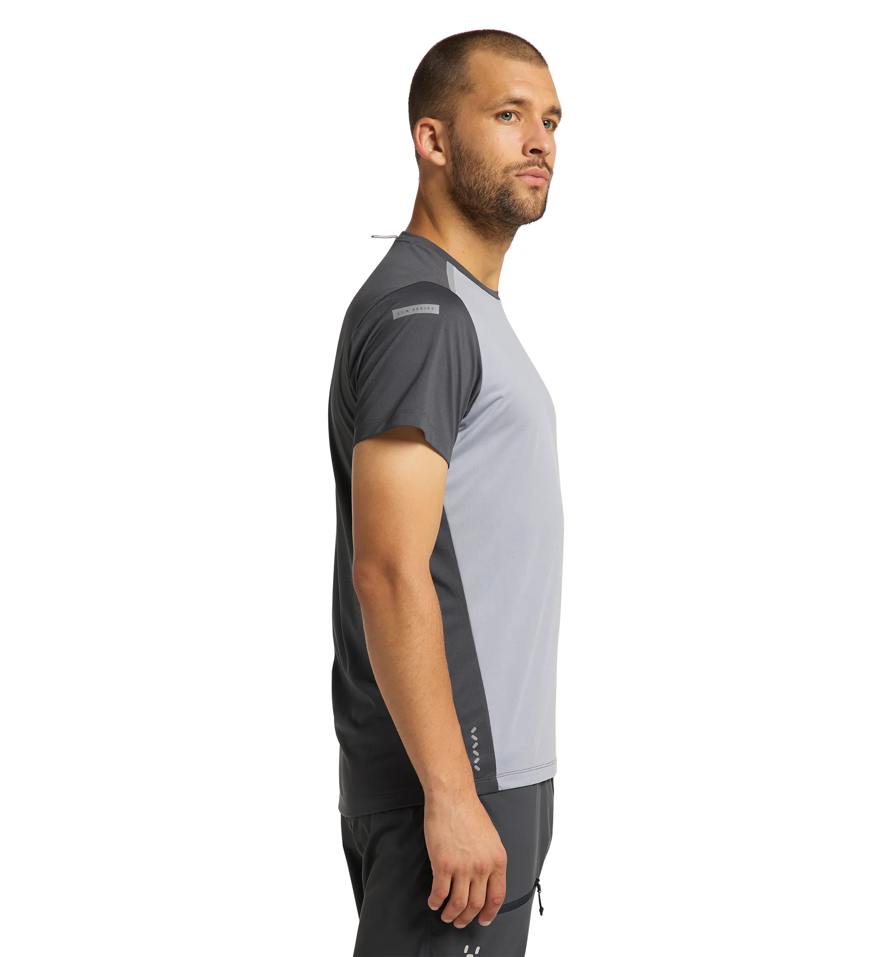 L.I.M Tech Tee Men Concrete/Magnetite