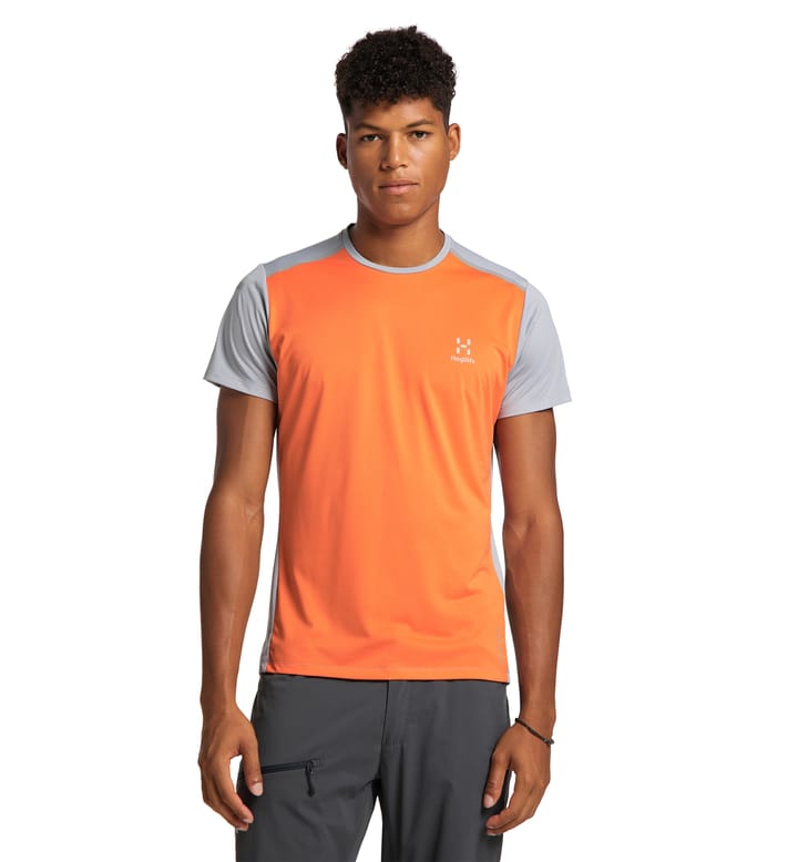 L.I.M Tech Tee Men Flame Orange/Concrete