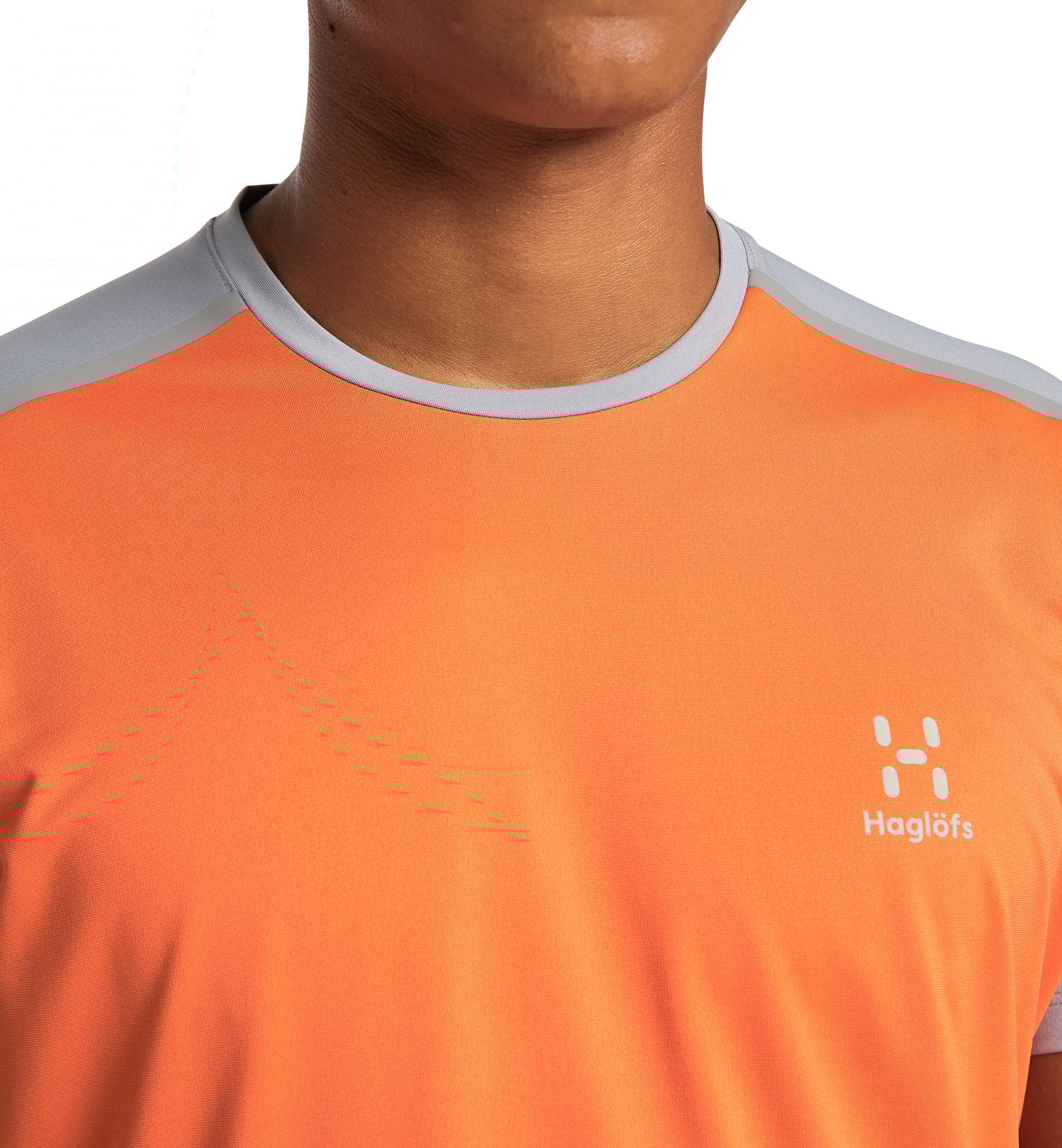 L.I.M Tech Tee Men Flame Orange/Concrete