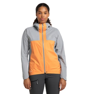 L.I.M GTX Active Jacket Women Concrete/Soft Orange