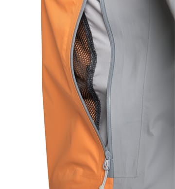 L.I.M GTX Active Jacket Women Concrete/Soft Orange