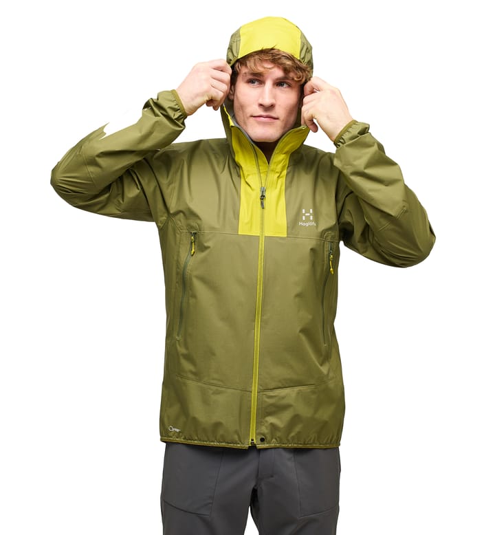 L.I.M Proof Jacket Men Olive Green/Aurora