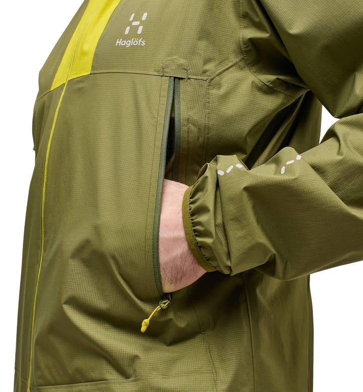 L.I.M Proof Jacket Men Olive Green/Aurora