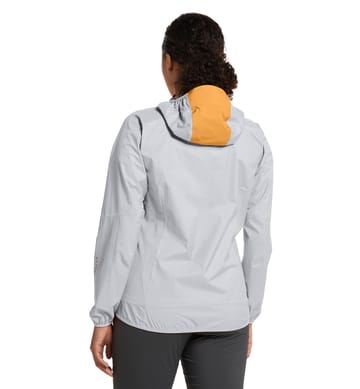 L.I.M PROOF Jacket Women Concrete/Soft Orange