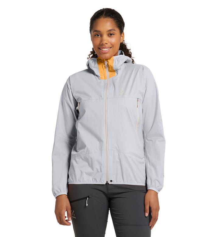 L.I.M PROOF Jacket Women Concrete/Soft Orange