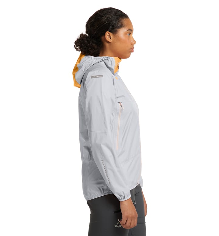 L.I.M PROOF Jacket Women Concrete/Soft Orange