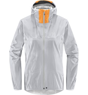 L.I.M PROOF Jacket Women Concrete/Soft Orange