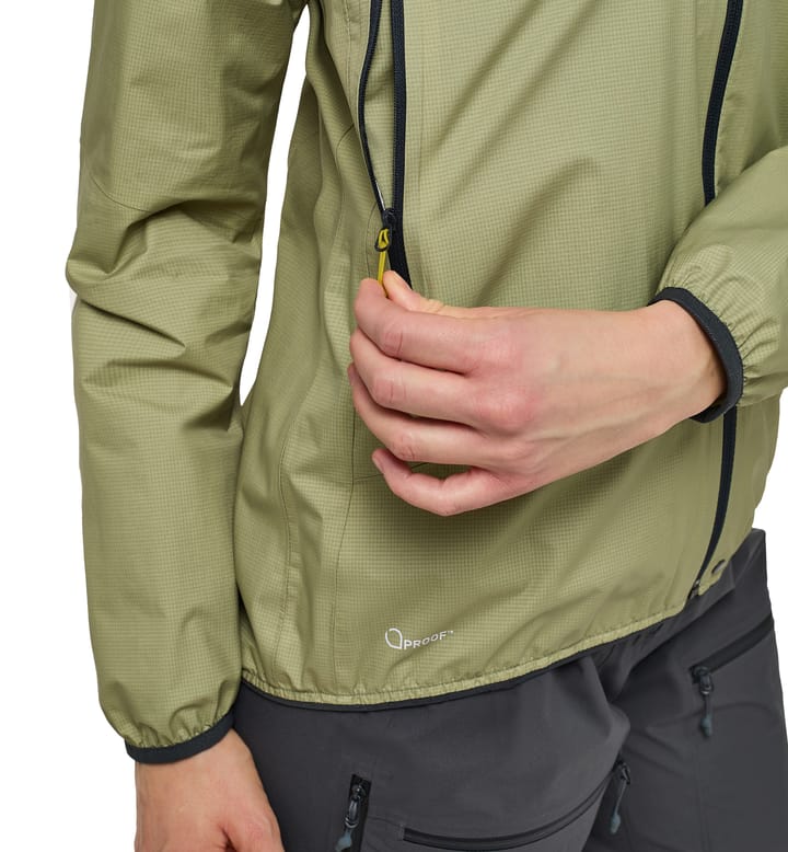 L.I.M Proof Jacket Women Thyme Green/Aurora
