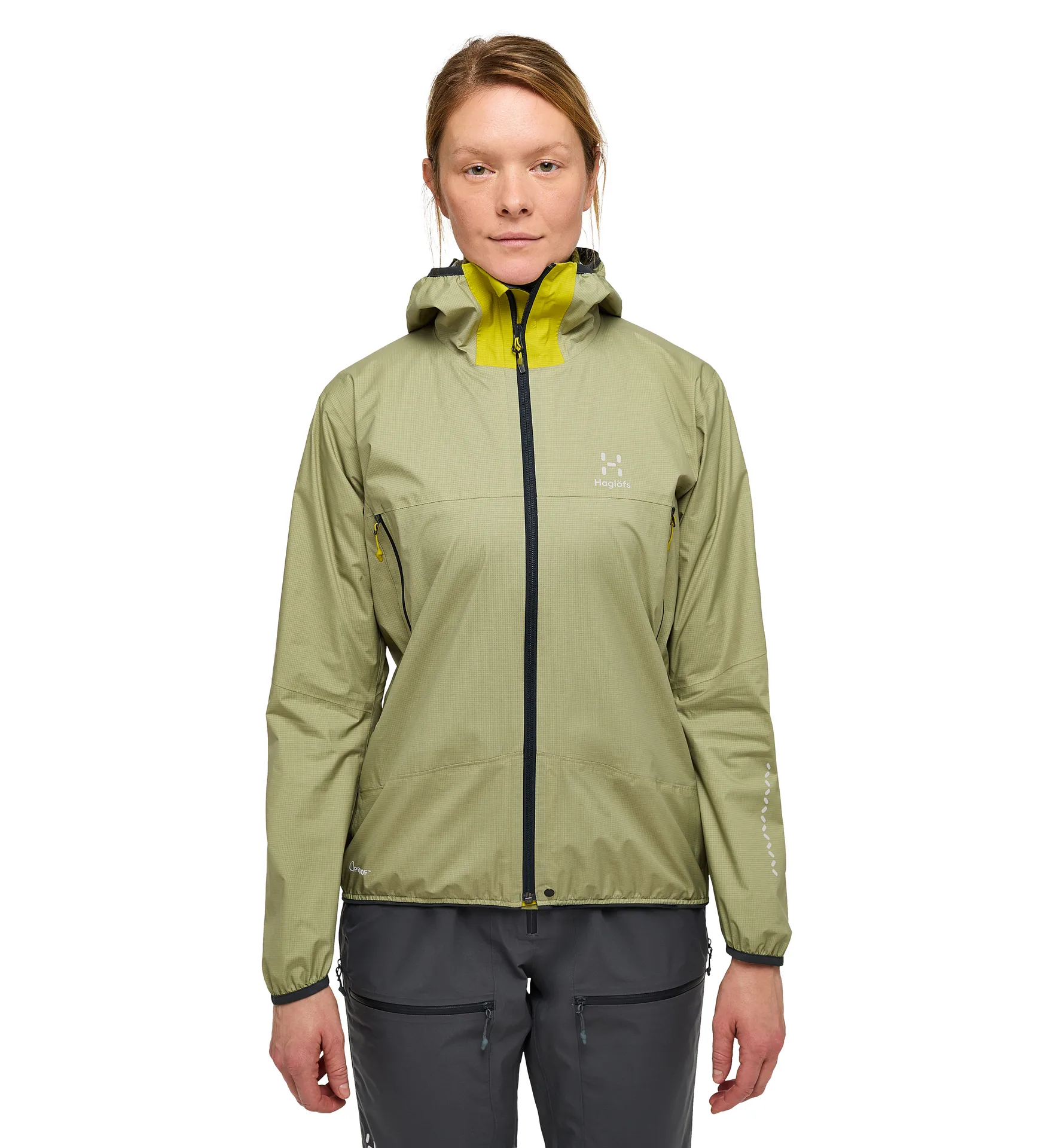 L.I.M Proof Jacket Women Thyme Green/Aurora