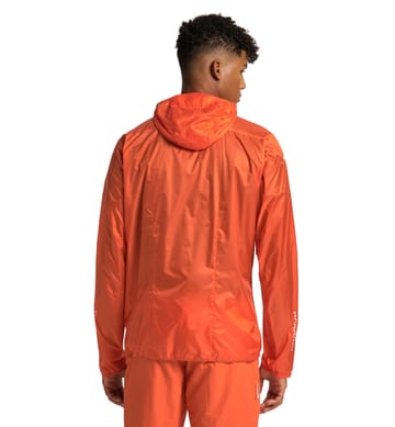 L.I.M Shield Hood Men Flame Orange/Magnetite