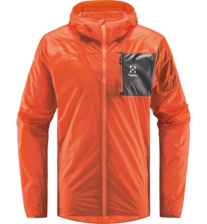 L.I.M Shield Hood Men Flame Orange/Magnetite