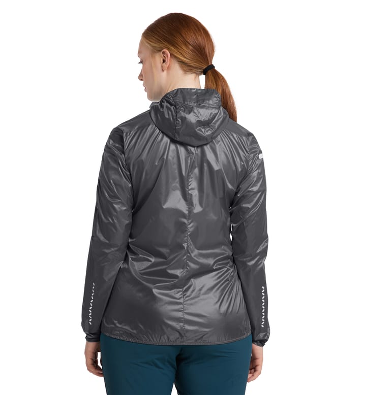 L.I.M Shield Hood Women Magnetite/Concrete