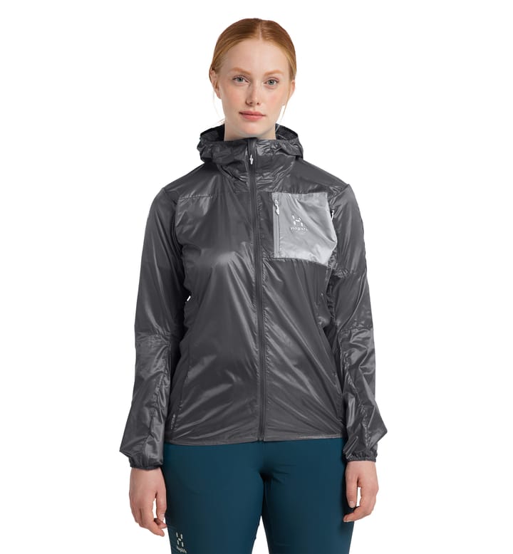 L.I.M Shield Hood Women Magnetite/Concrete