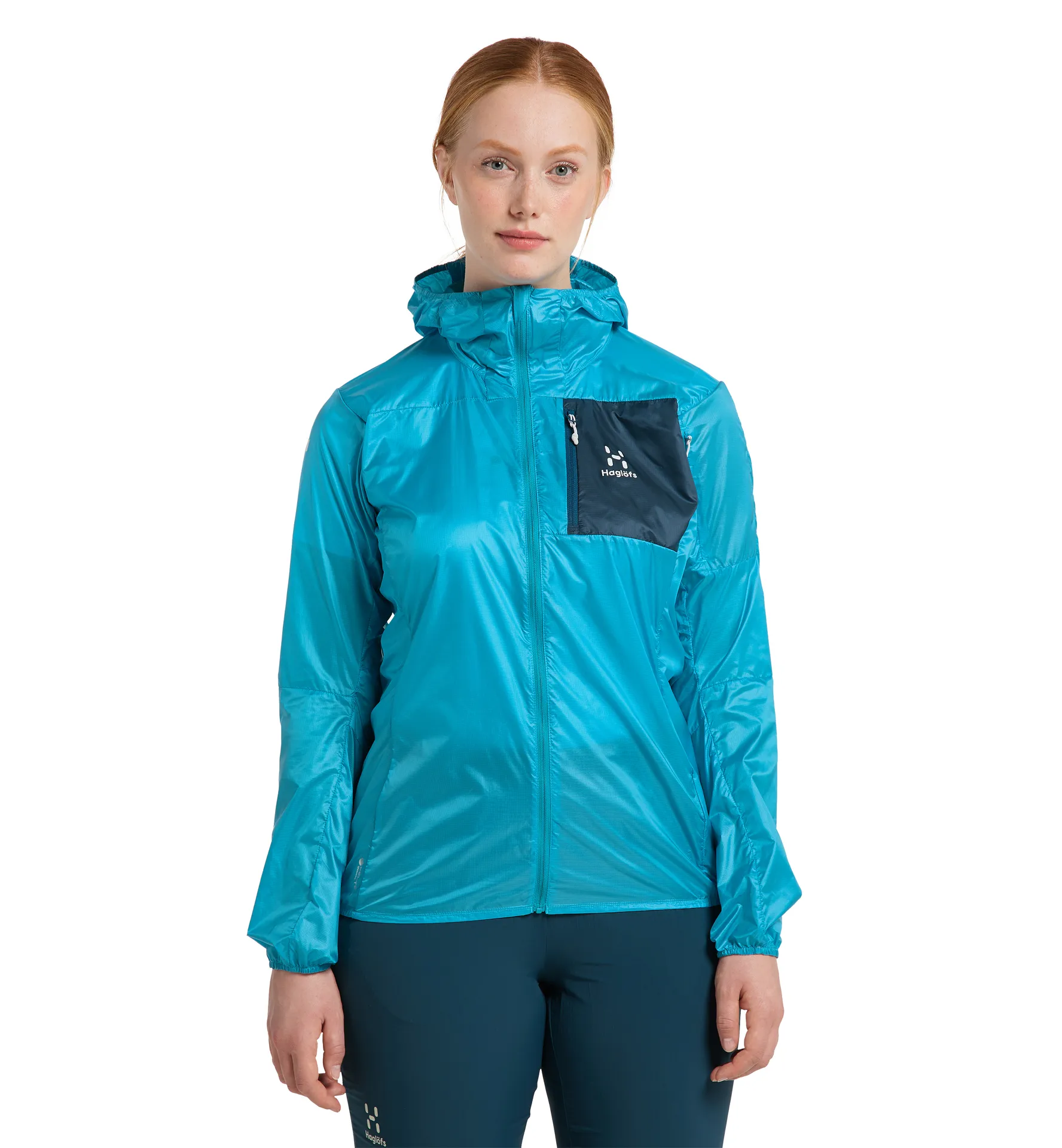 L.I.M Shield Hood Women Maui Blue/Dark Ocean