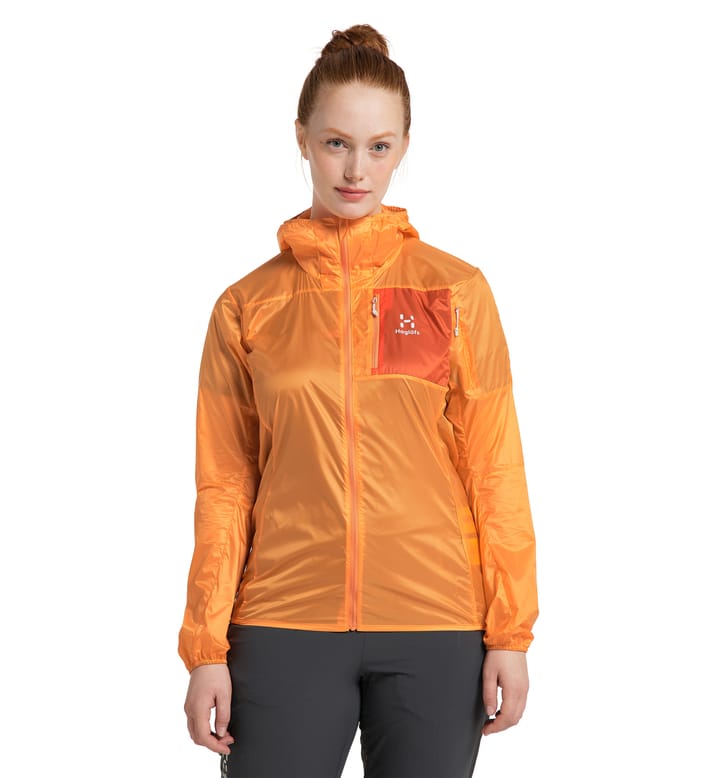 L.I.M Shield Hood Women Soft Orange/Flame Orange