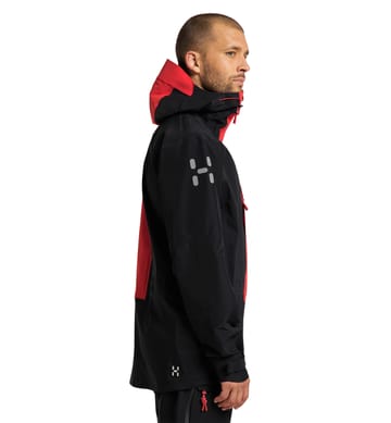 L.I.M ZT Mountain GTX Pro Jacket Men True Black/Zenith Red