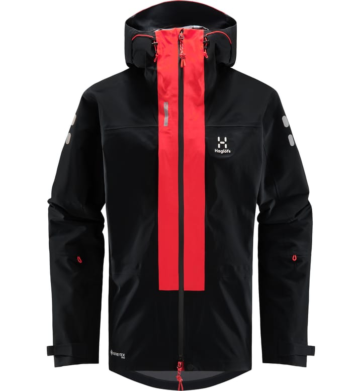 L.I.M ZT Mountain GTX Pro Jacket Men True Black/Zenith Red