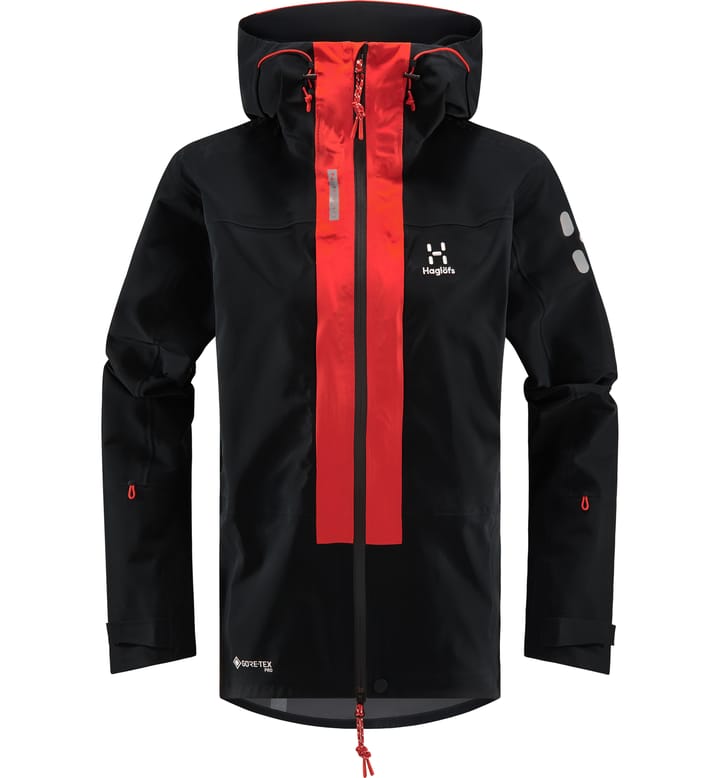 L.I.M ZT Mountain GTX PRO Jacket Women True Black/Zenith Red