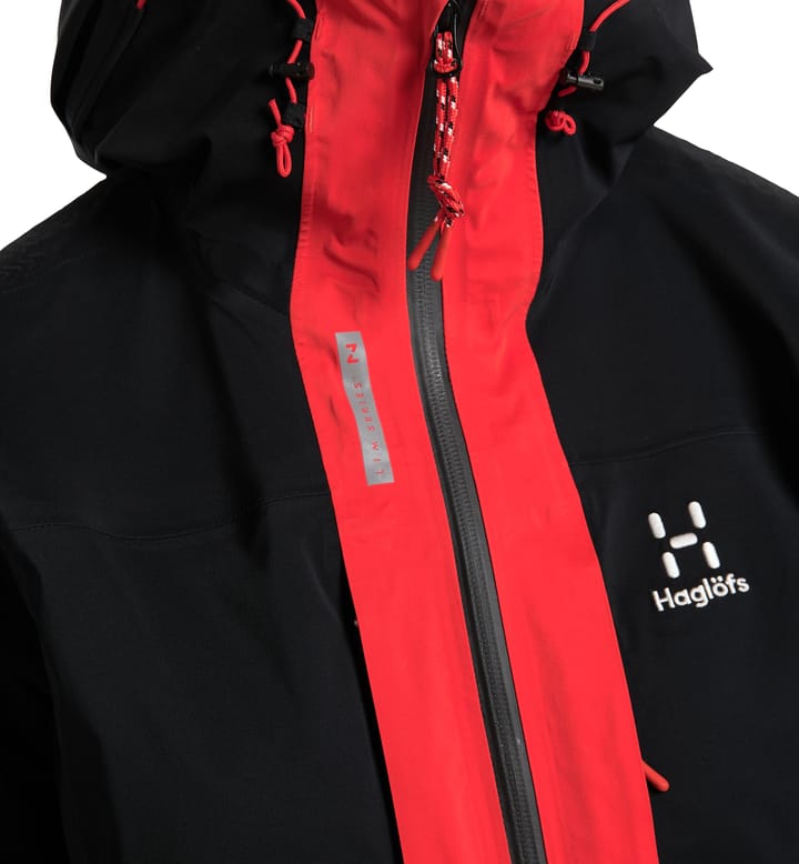 L.I.M ZT Mountain GTX PRO Jacket Women True Black/Zenith Red