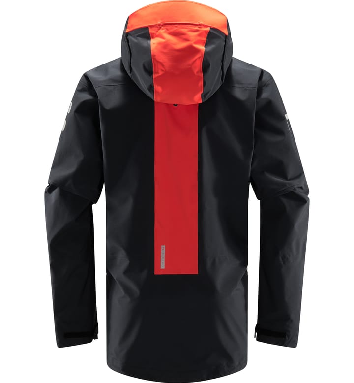 L.I.M ZT Trek GTX PRO Jacket Men True black/Zenith red