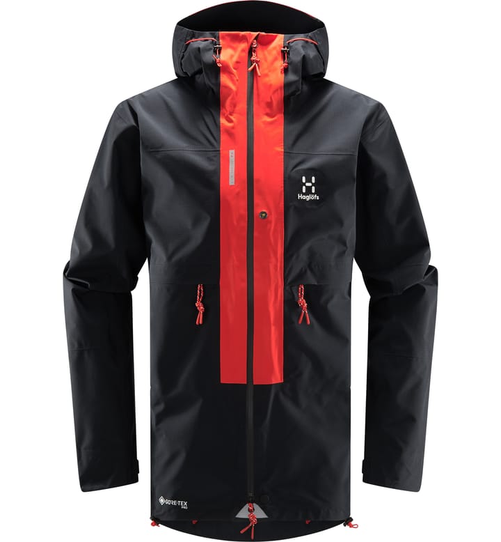 L.I.M ZT Trek GTX PRO Jacket Men True black/Zenith red