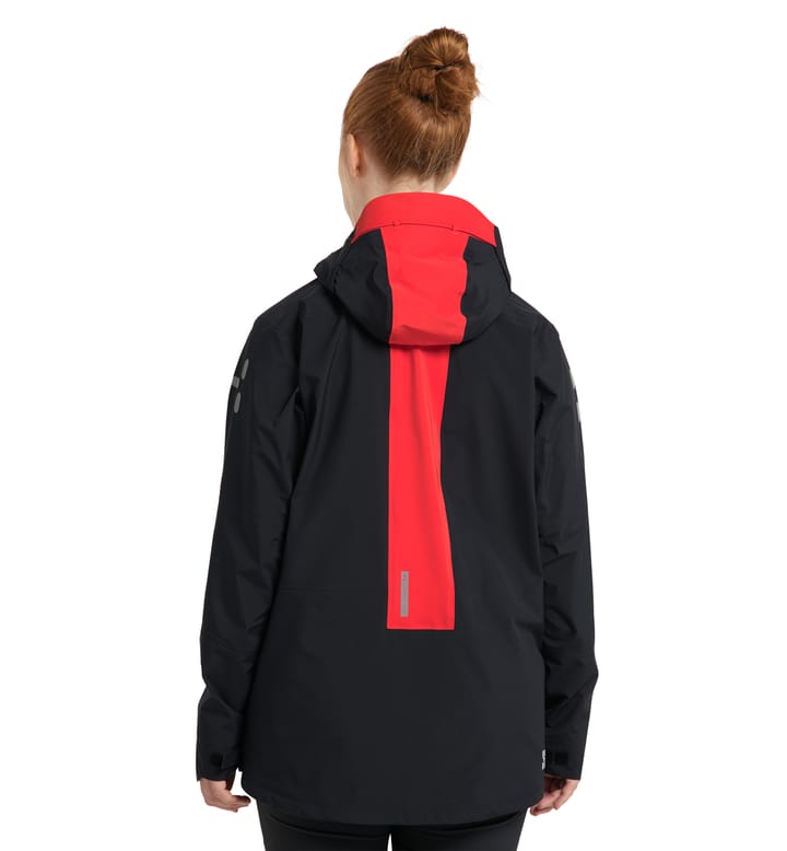 L.I.M ZT Trek GTX PRO Jacket Women True Black/Zenith Red