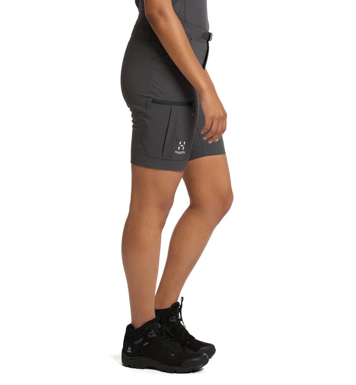 Lizard Softshell Shorts Women Magnetite