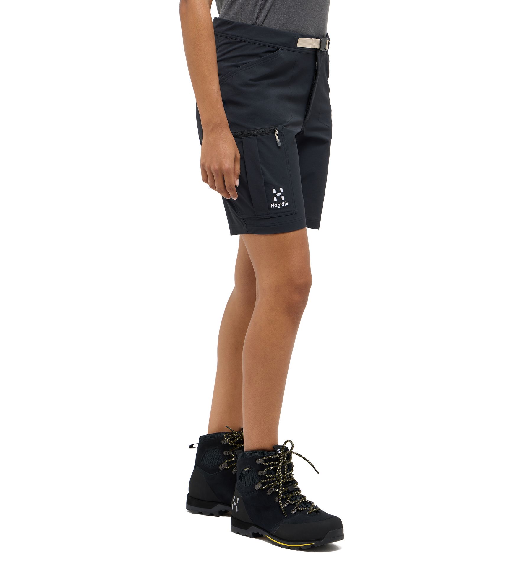 Lizard Softshell Shorts Women True Black