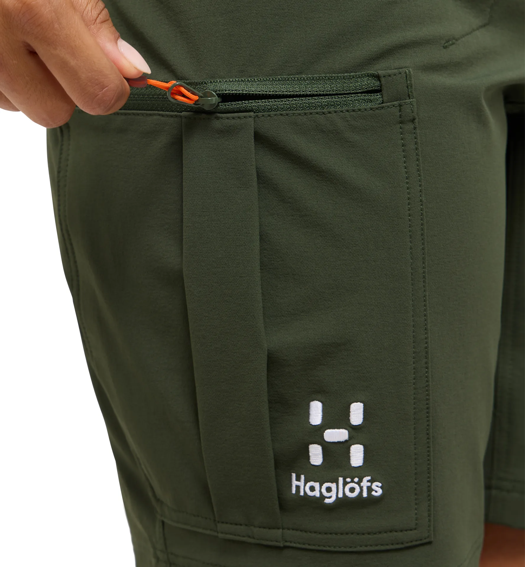 Lizard Softshell Shorts Women Seaweed Green