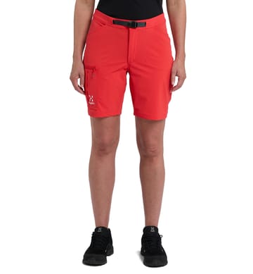 Lizard Softshell Shorts Women Poppy Red