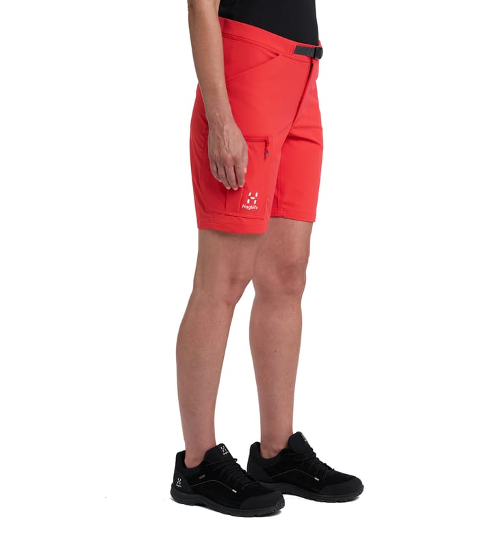 Lizard Softshell Shorts Women Poppy Red