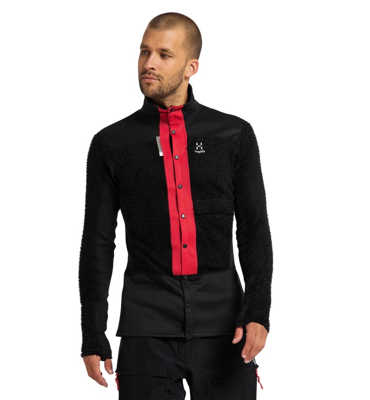 L.I.M ZT Sync 2 Mid Jacket Men True black/Zenith red