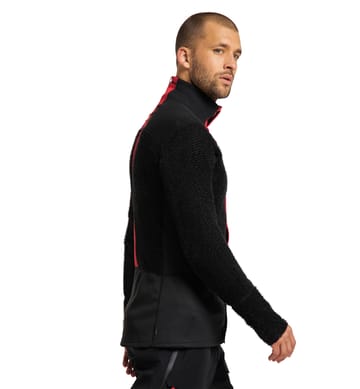 L.I.M ZT Sync 2 Mid Jacket Men True black/Zenith red