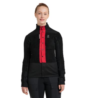 L.I.M ZT Sync 2 Mid Jacket Women True black/Zenith red