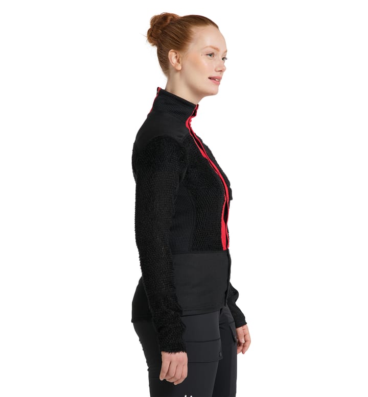 L.I.M ZT Sync 2 Mid Jacket Women True black/Zenith red