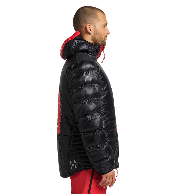 L.I.M ZT Down Jacket Men True Black/Zenith Red