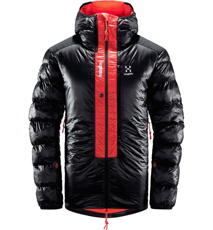 L.I.M ZT Down Jacket Men True Black/Zenith Red