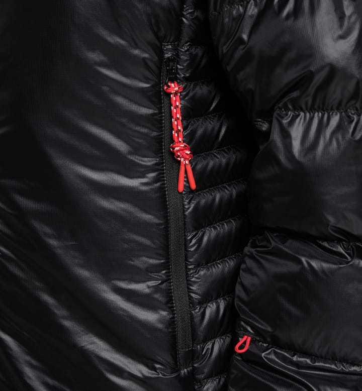 L.I.M ZT Down Jacket Men True Black/Zenith Red