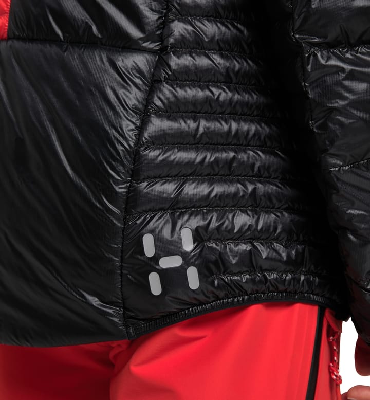 L.I.M ZT Down Jacket Men True Black/Zenith Red