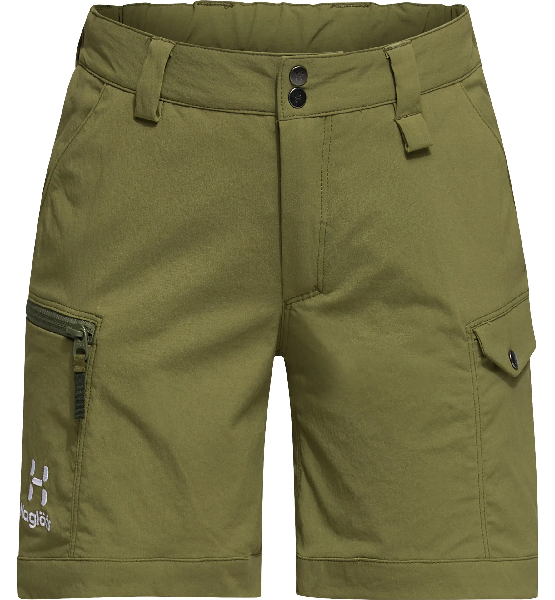 Mid Fjell Shorts Junior Olive Green